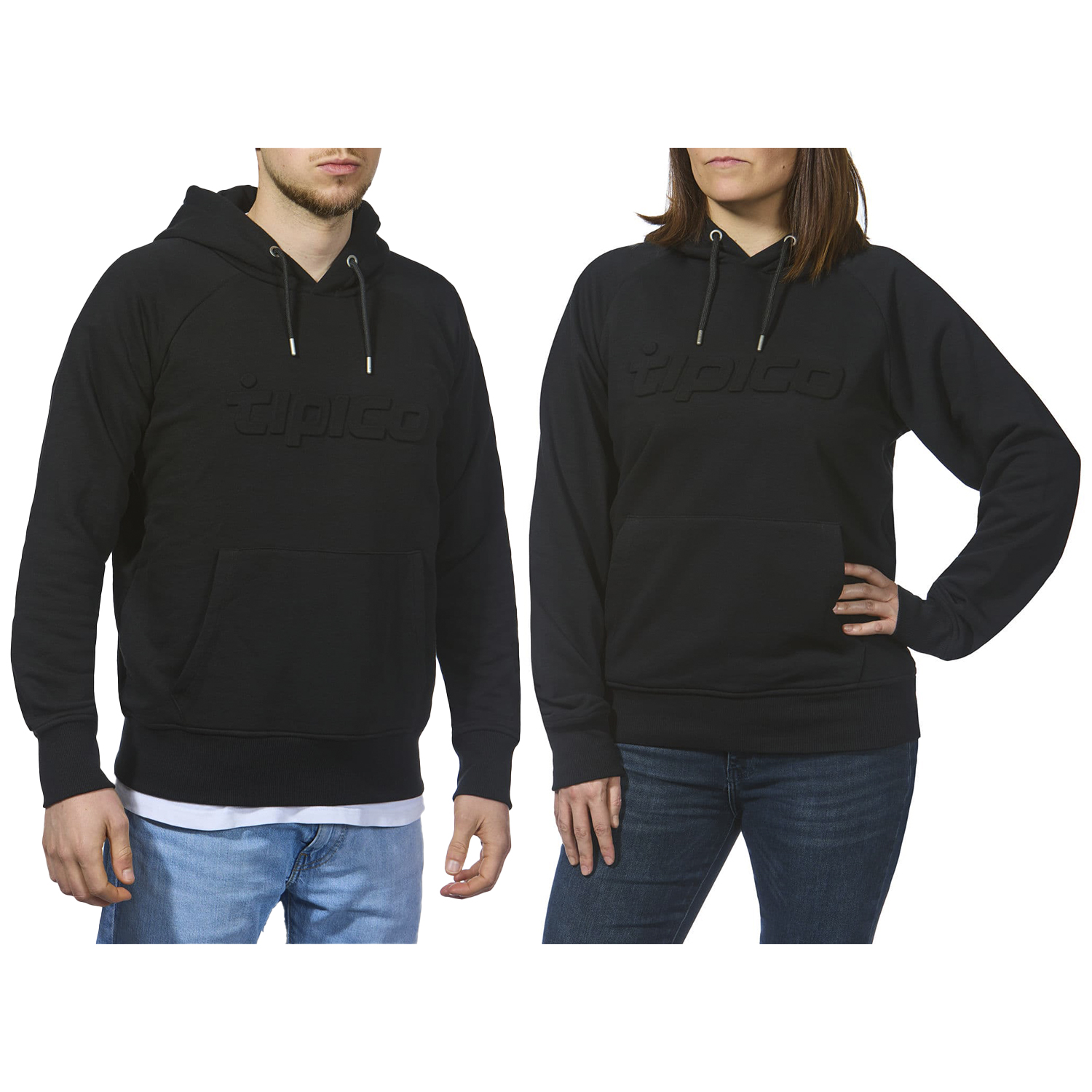 Hoodie Unisex mit Prägedruck “tipico”