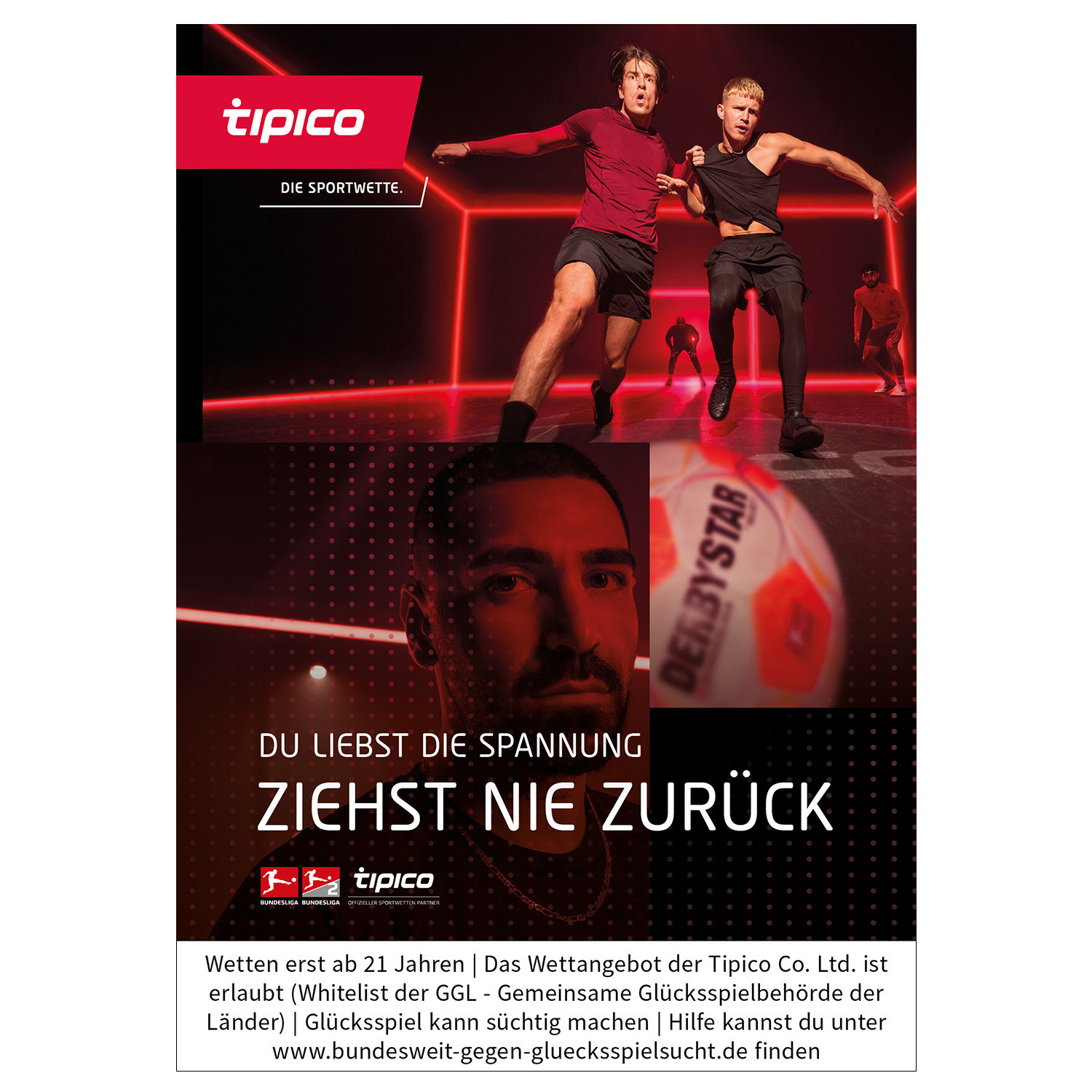 Plakat Bremen "DU LIEBST DIE SPANNUNG". A1