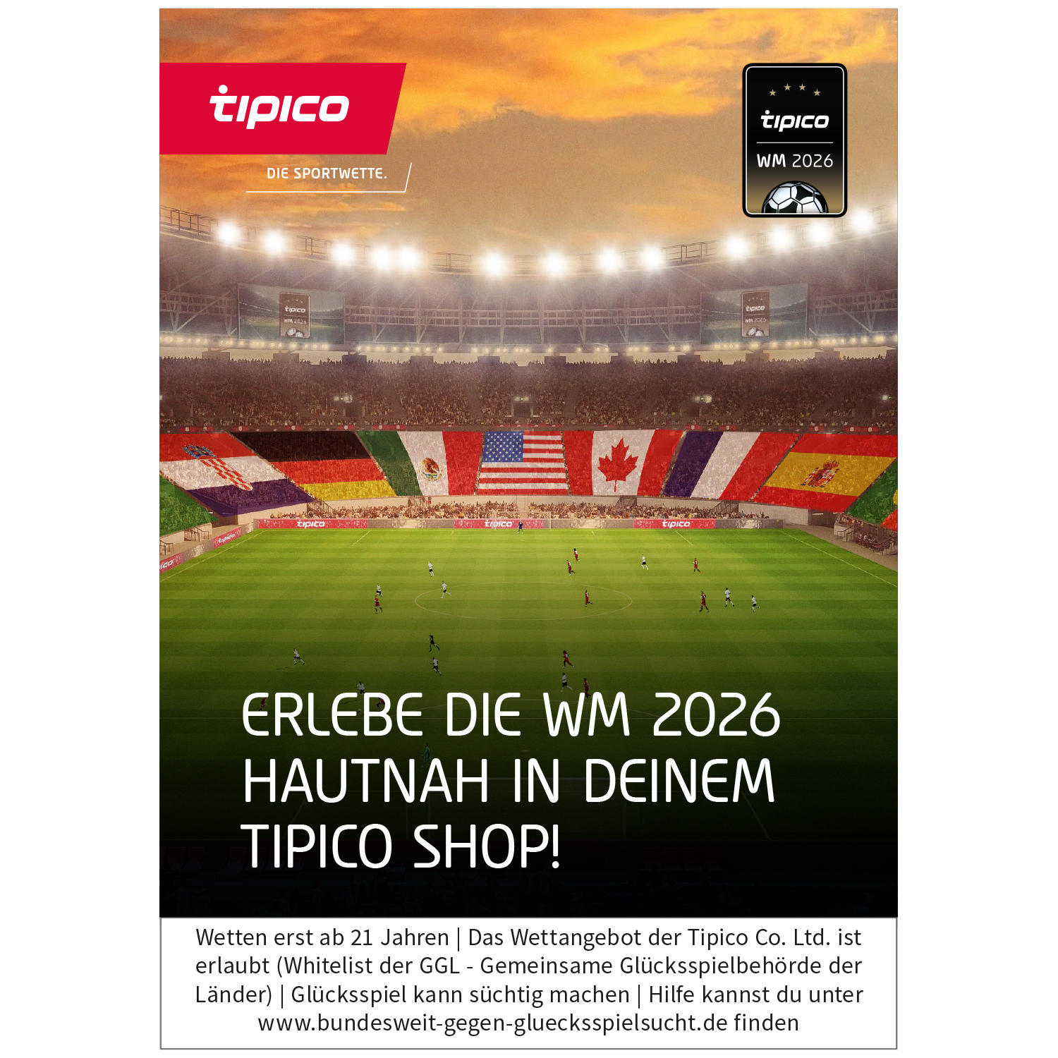 Plakat Bremen "Erlebe die WM" A1 und A0