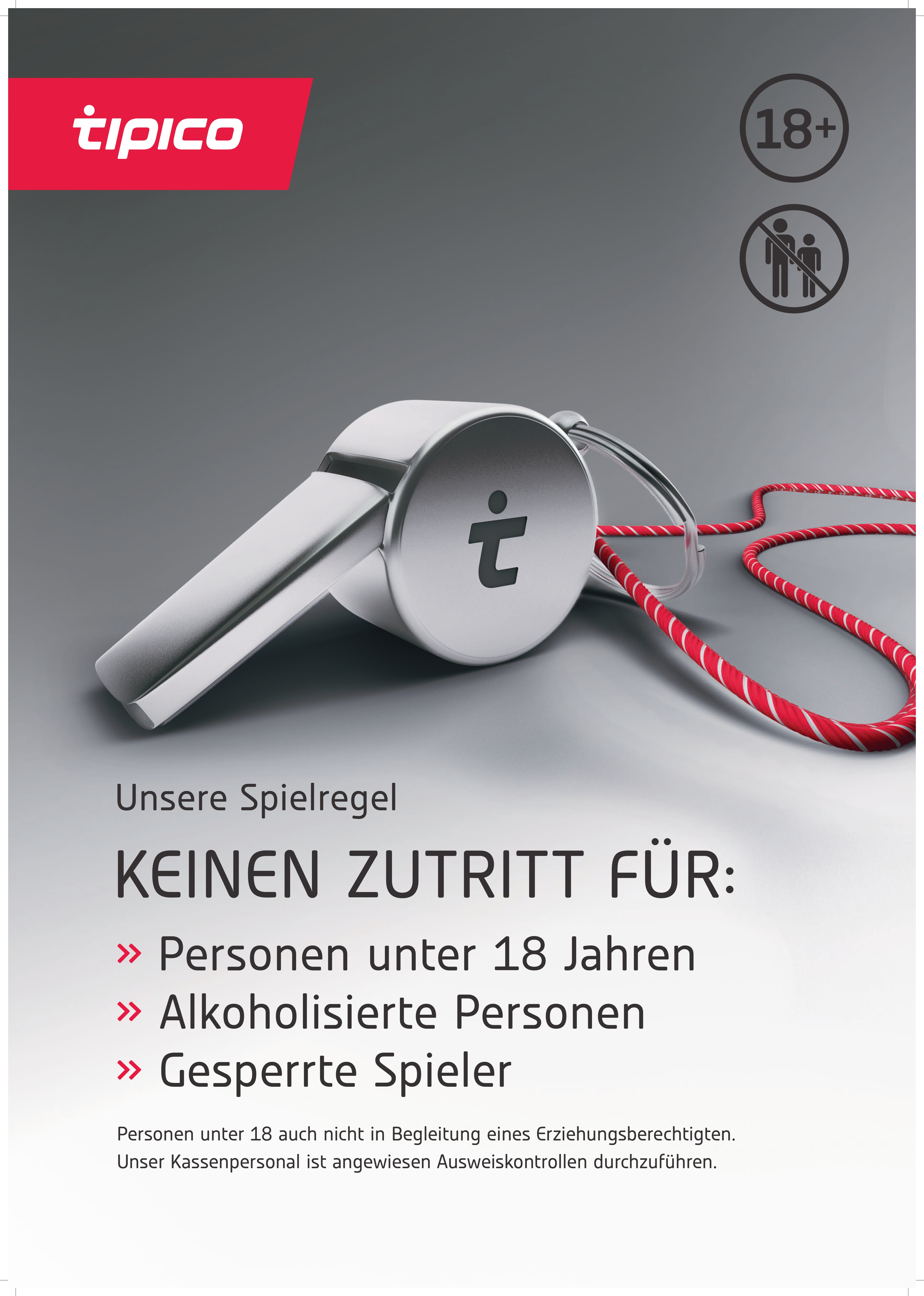 Plakat Deutschland „Keinen Zutritt unter 18 Jahren“ DIN A1