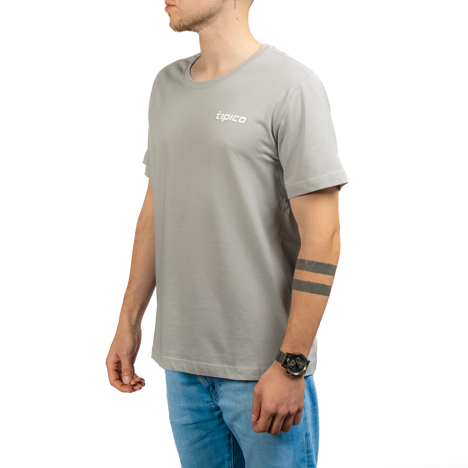 T-Shirt Herren "tipico" HD grau