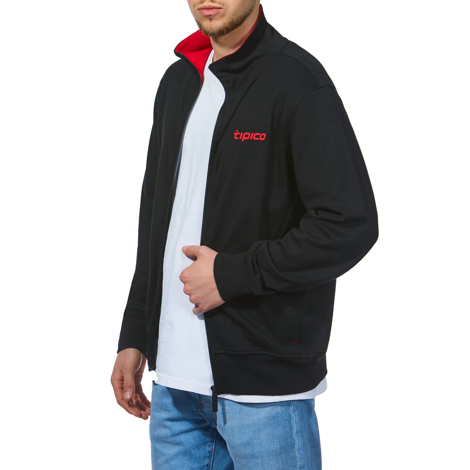 Zip Jacke Stehkragen Herren „tipico“ HD