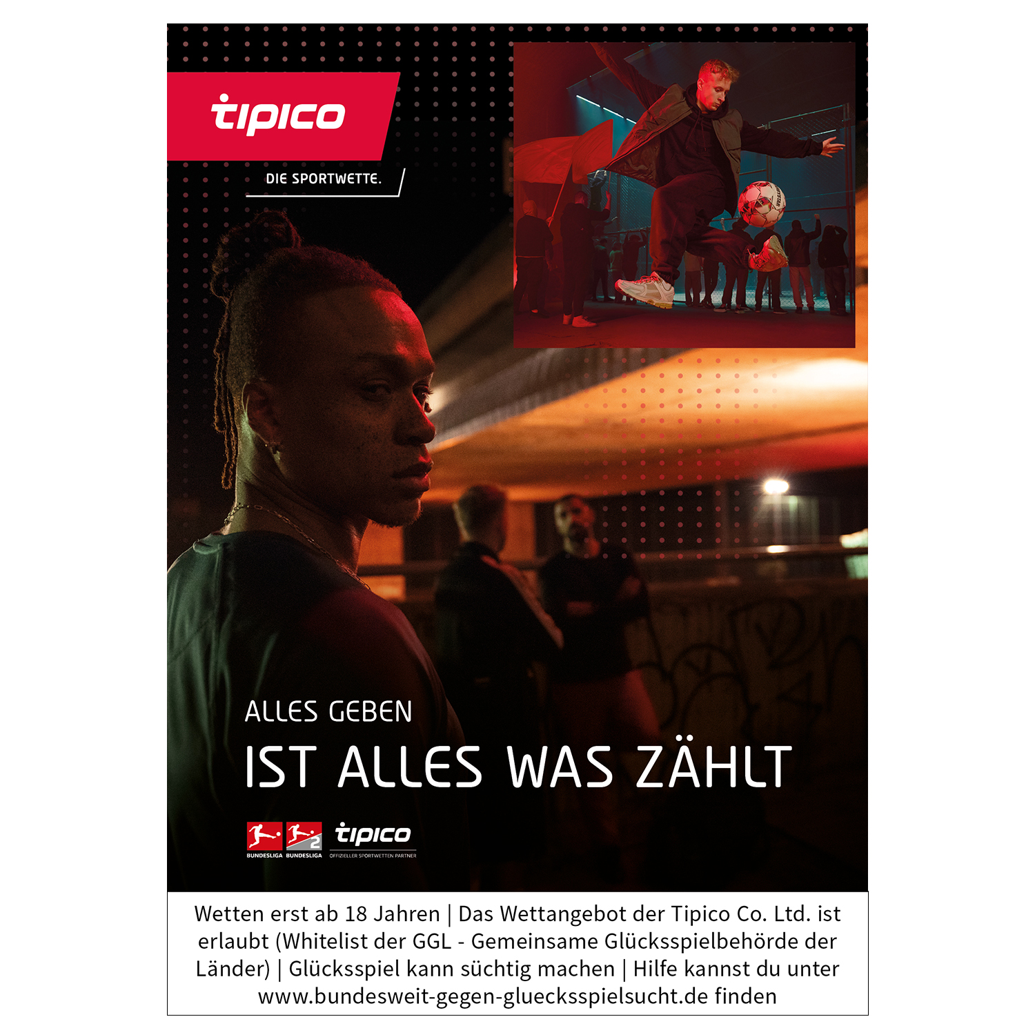 Plakat Deutschland "ALLES GEBEN" Brücke.