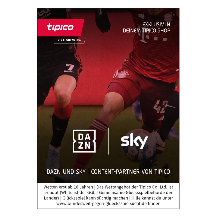 Plakat Deutschland „DAZN / SKY“