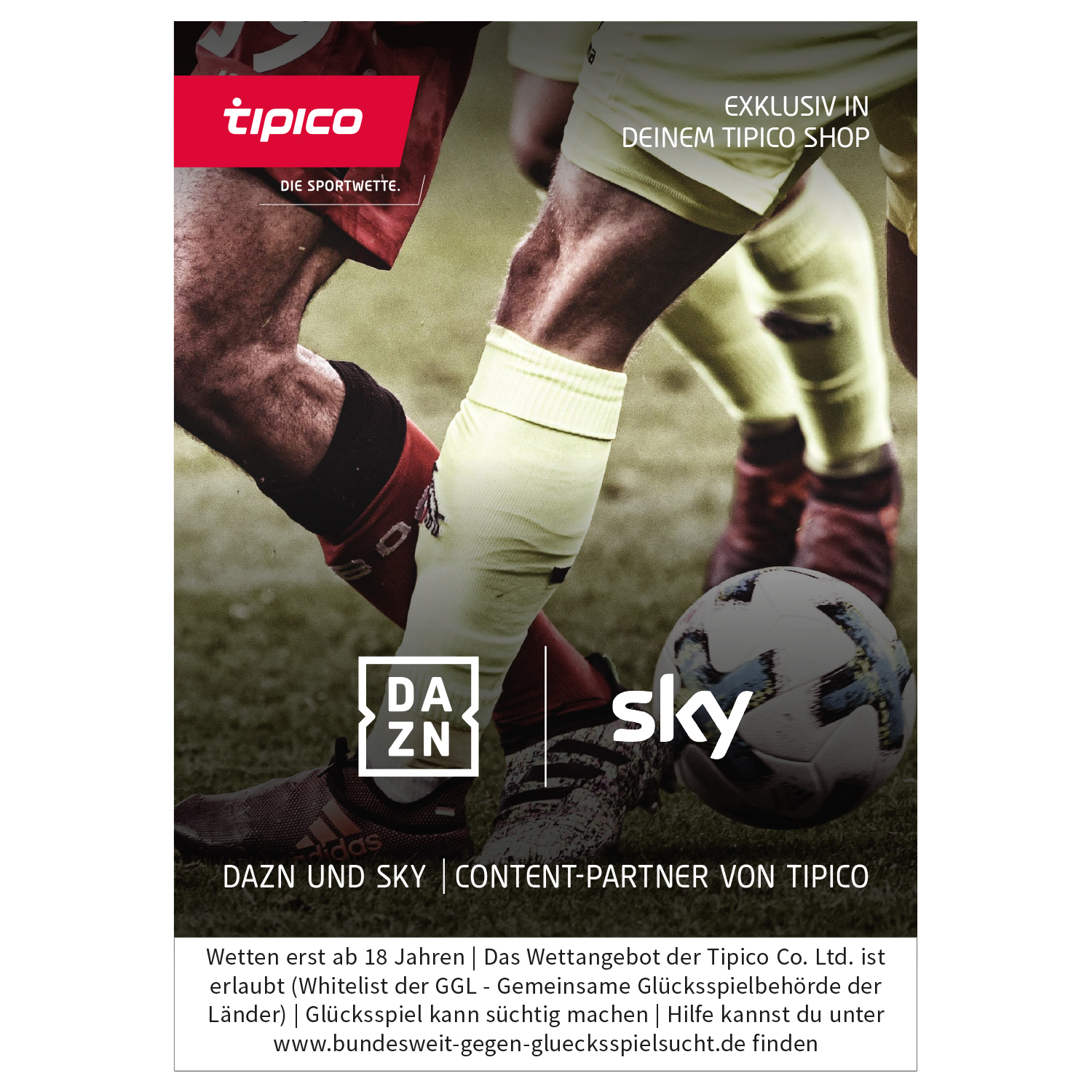 Plakat "SKY/DAZN" Deutschland