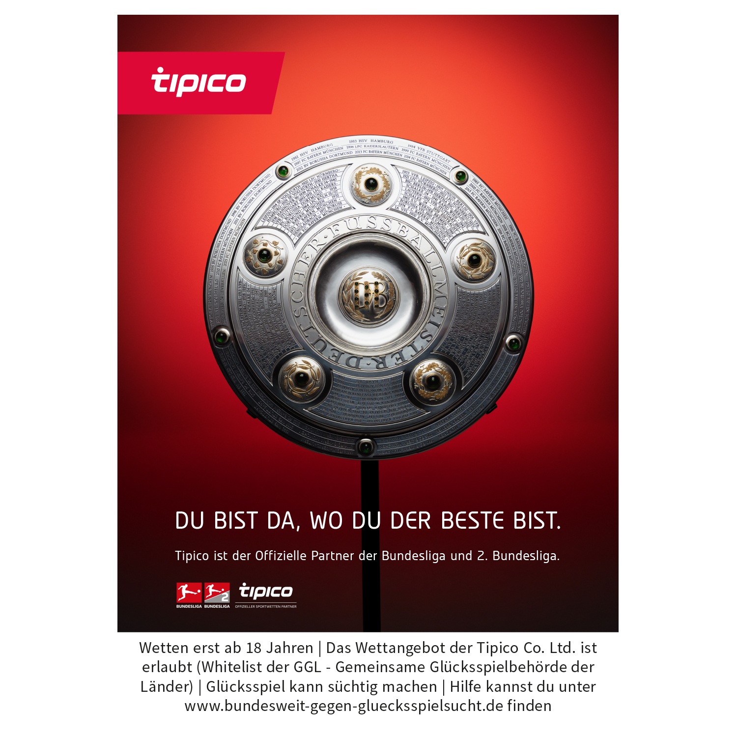 Plakat Deutschland "MEISTERSCHALE" Der Beste.