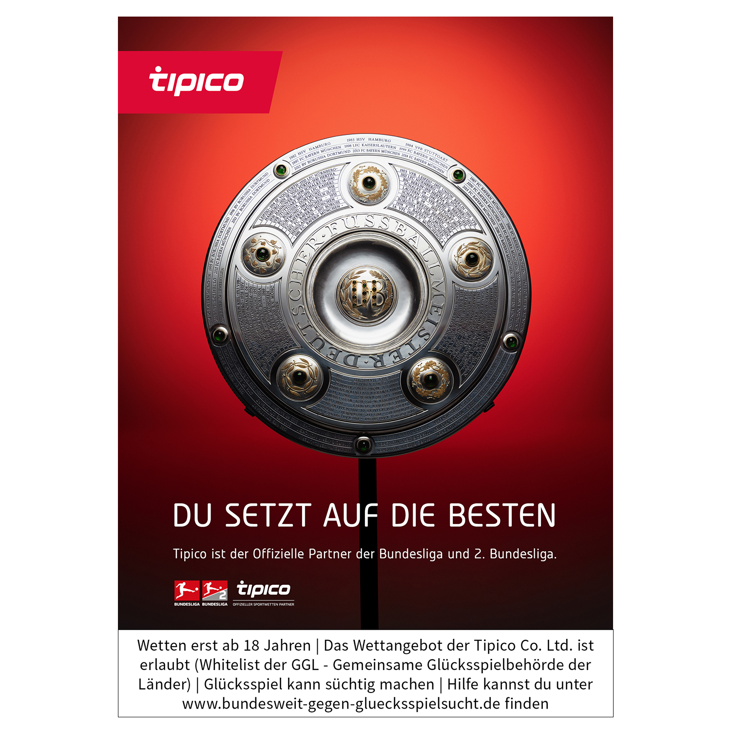 Plakat Deutschland "MEISTERSCHALE" Die Besten.