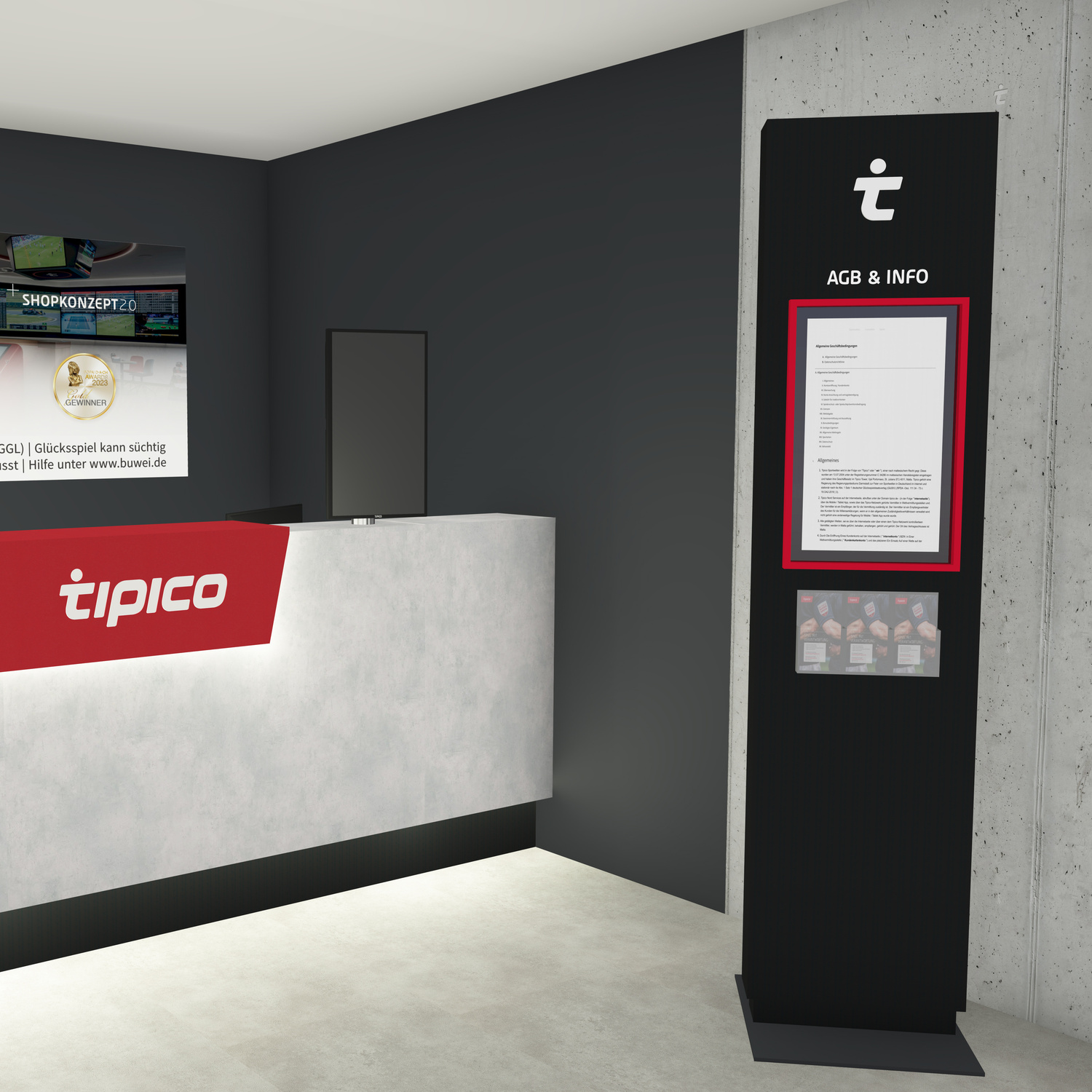 Tipico AGB u. Info Counter Stand Alone