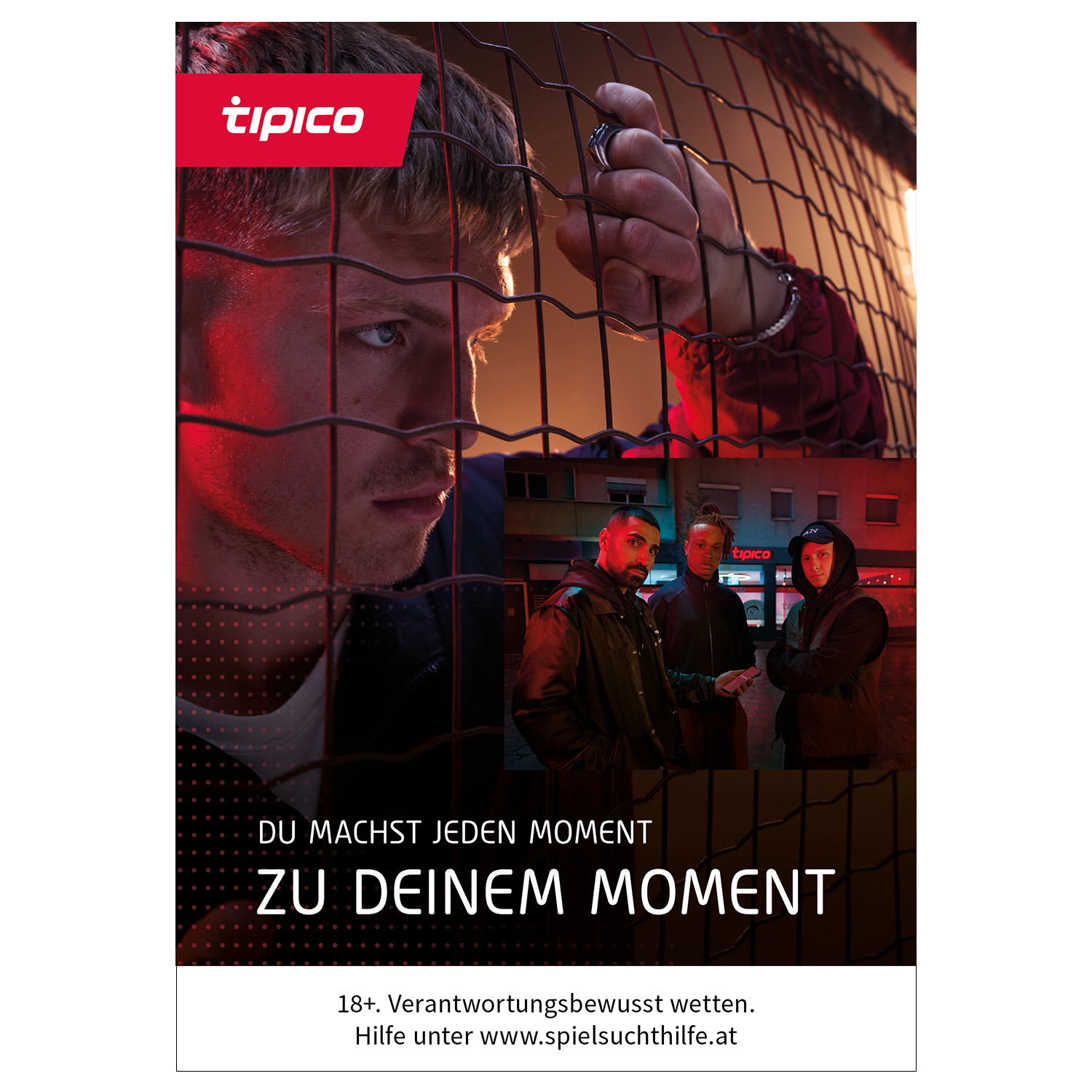 Plakat Österreich "DEIN MOMENT" Käfig. A0