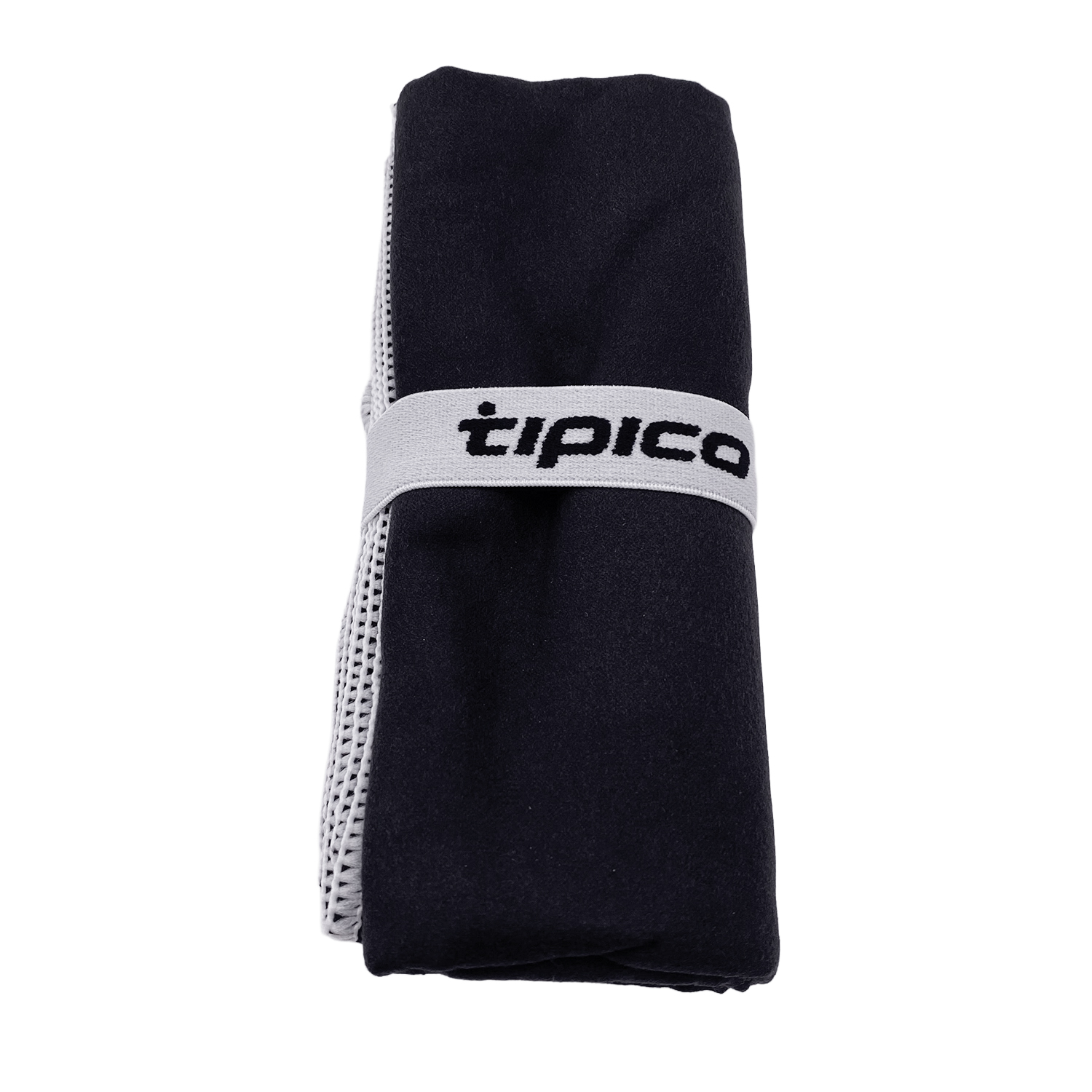 Sporthandtuch Mikrofaser Tipico Schwarz/Weiß 