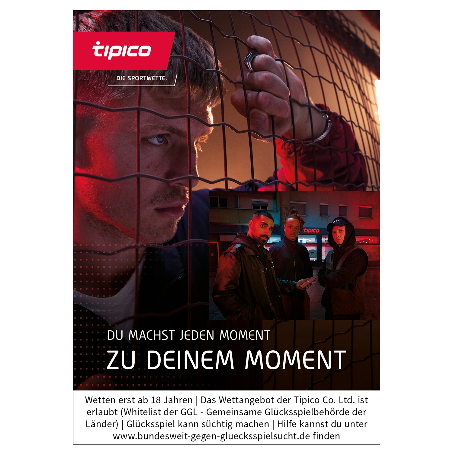 Plakat Deutschland "DEIN MOMENT" Käfig.